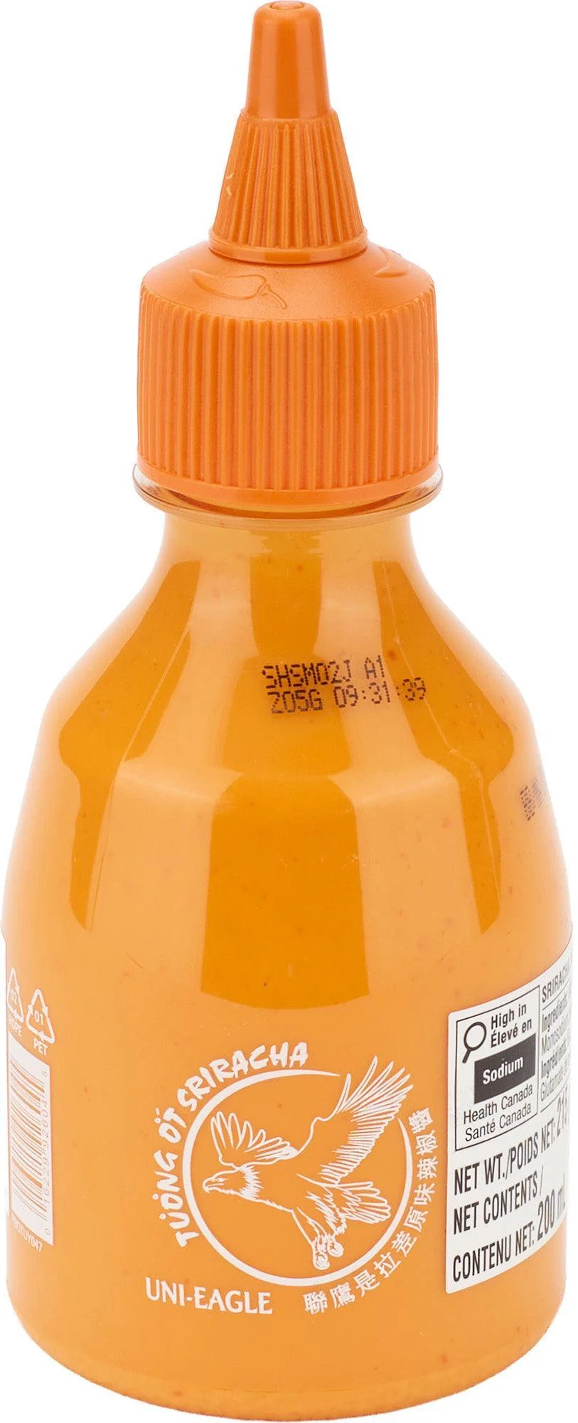 Uni-Eagle Sriracha Mayo Sauce — Case (24 x 200 ML)