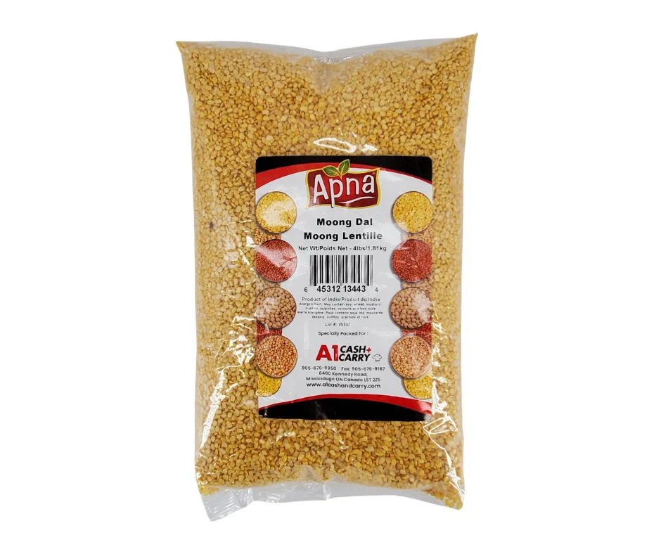 Apna - Moong Daal Wash - Yellow Moong Beans — Case (8 x 4 LB)