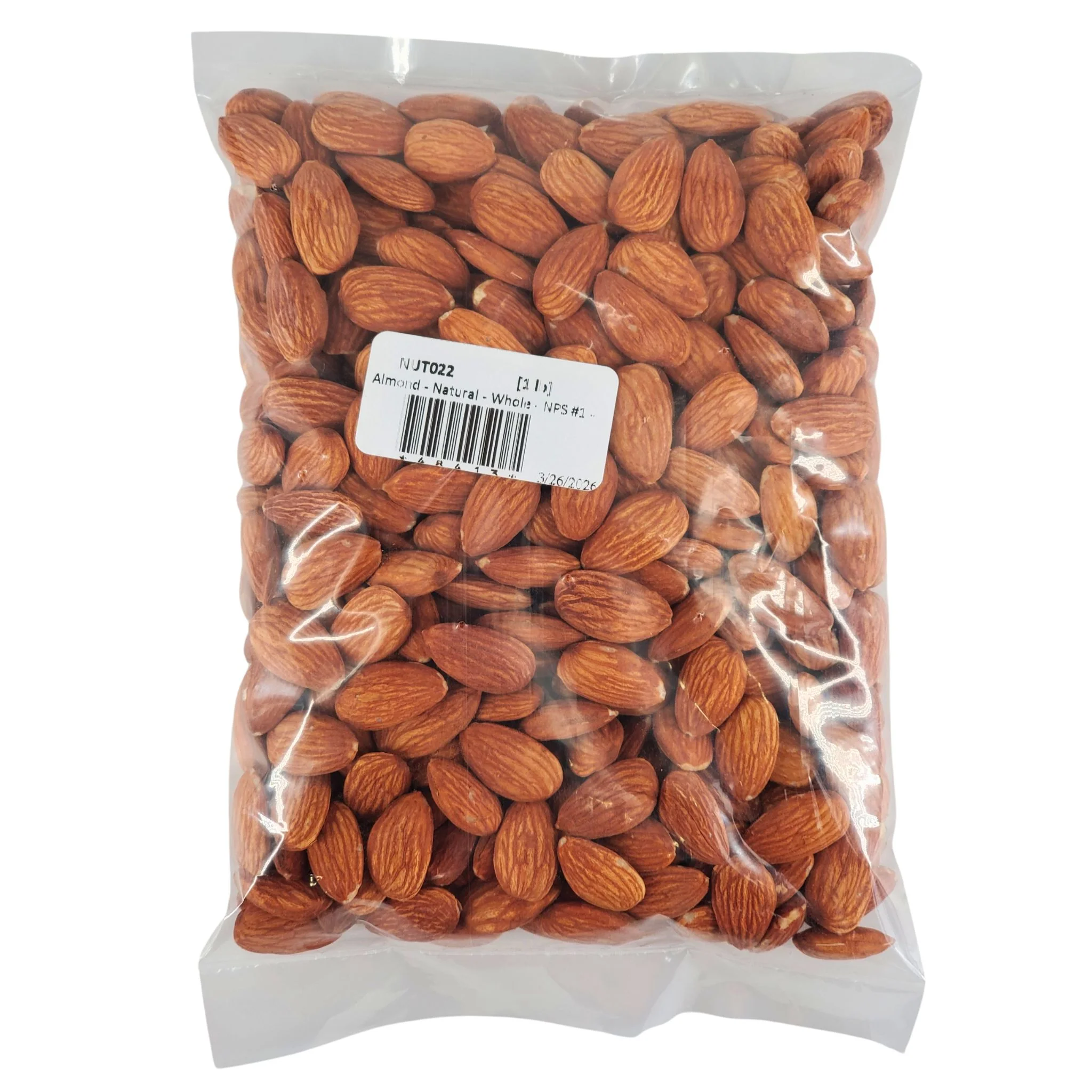 Almond - Natural - Whole - NPS #1 - 23-25 — Each (10 LB)