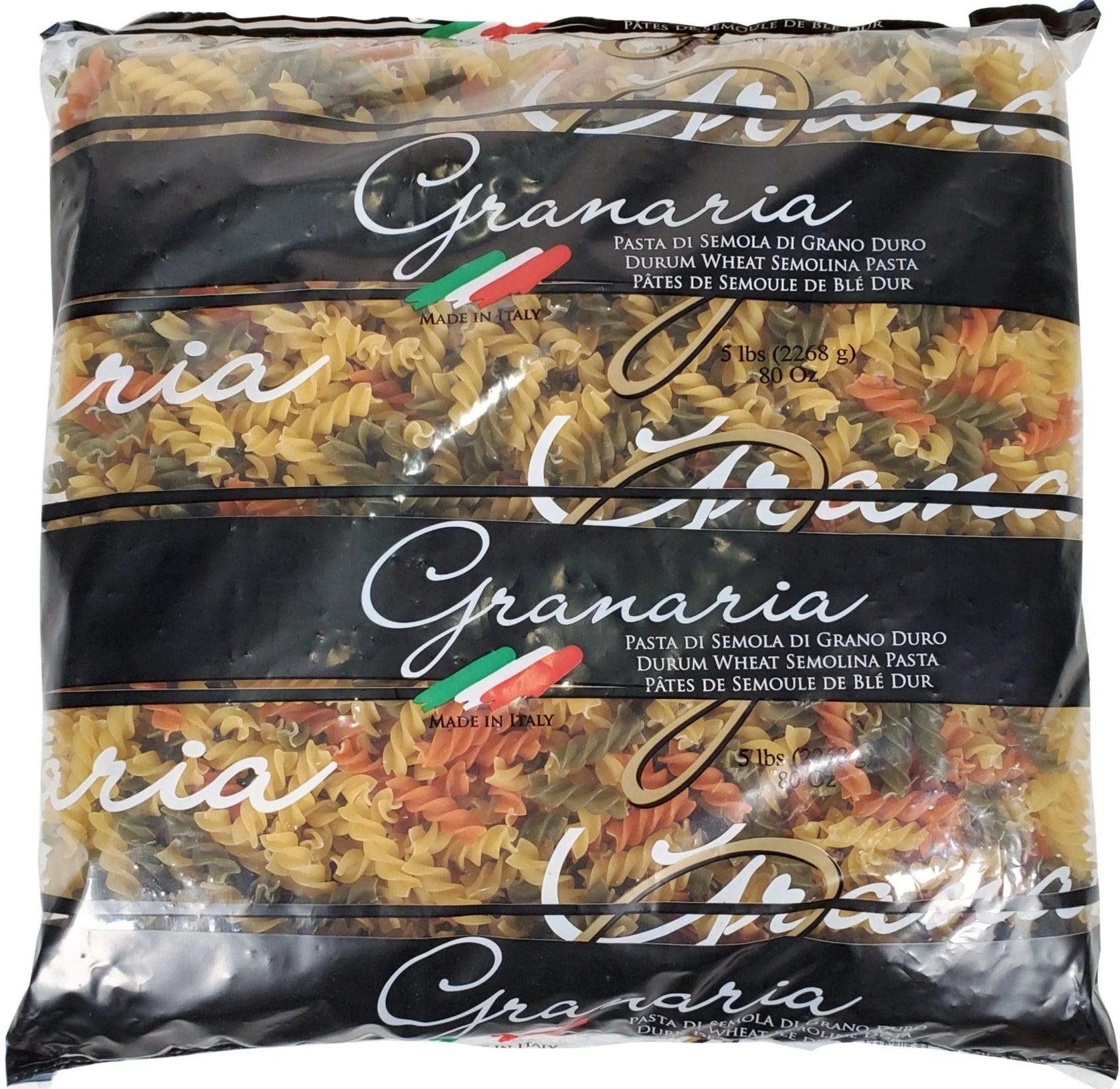 Granaria - Pasta - Fusilli - Tri Colour — Each (5 LB)