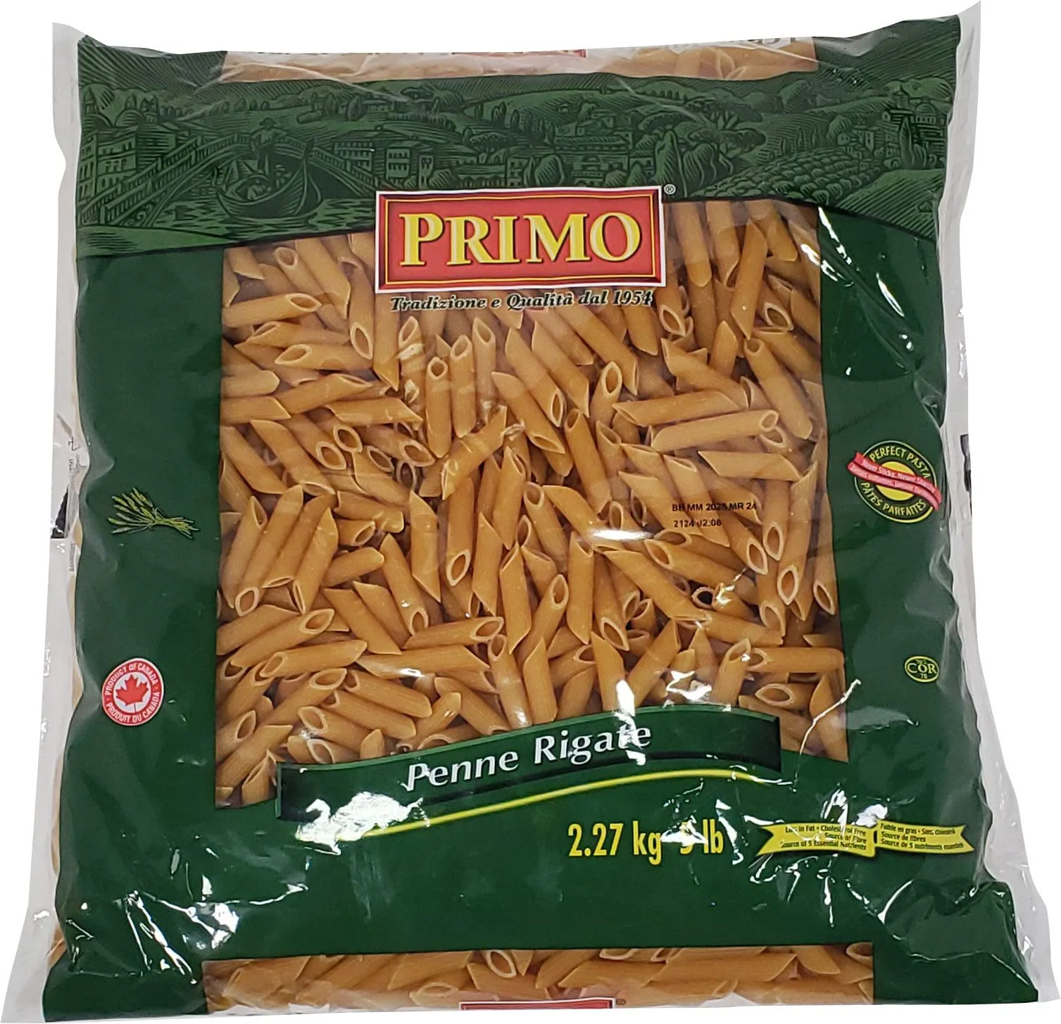 Unico/Primo - Pasta - Penne Rigate- 00202 — Case (4 x 5 LB)
