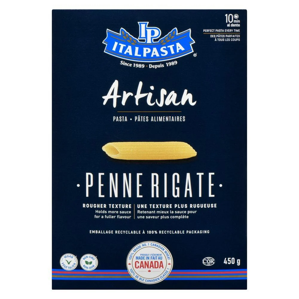 Italpasta - Artisan - Pasta - Penne Rigate — Case (12 x 450 G)