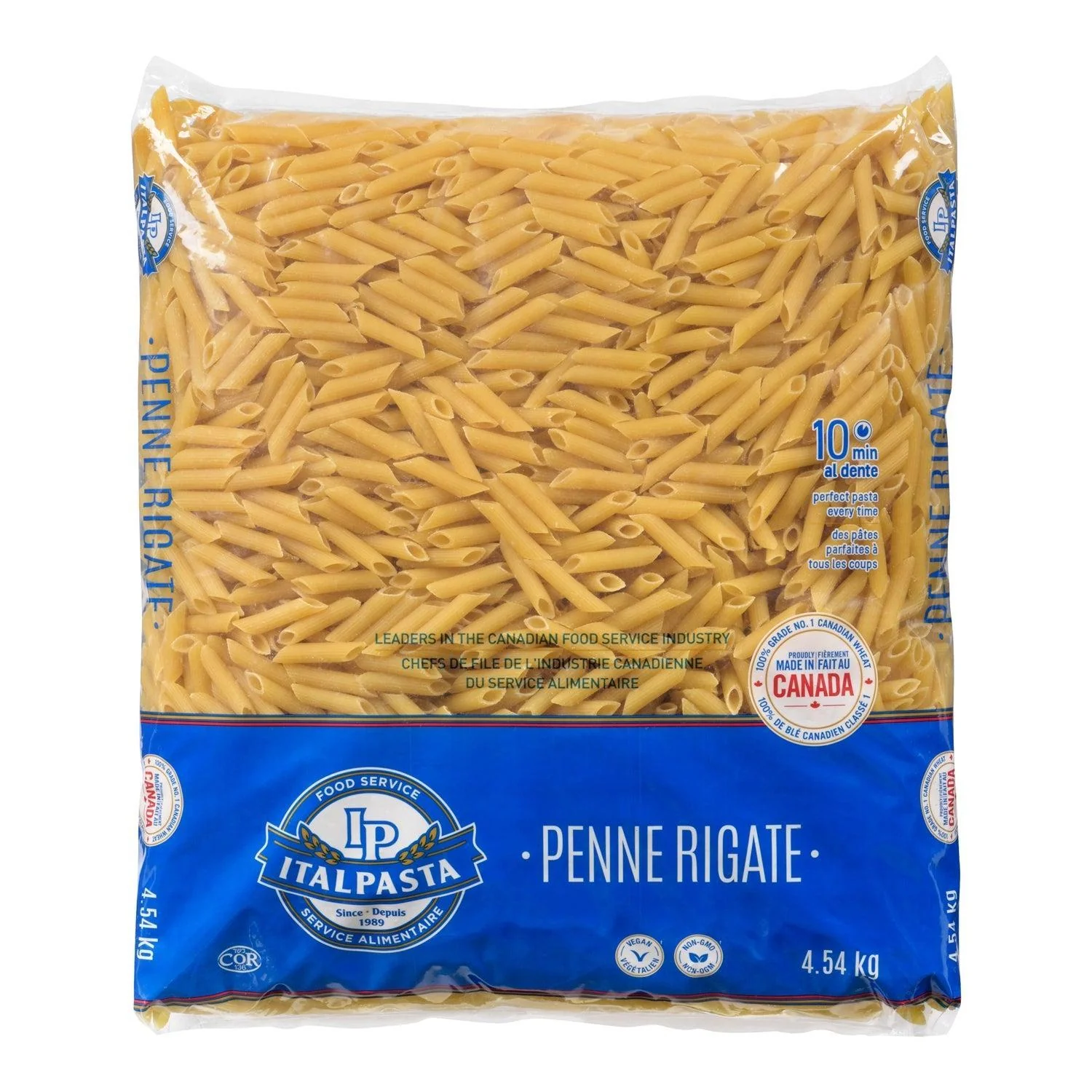Italpasta - Tradizionale Penne Rigate - 4.54kg — Each (10 LB)