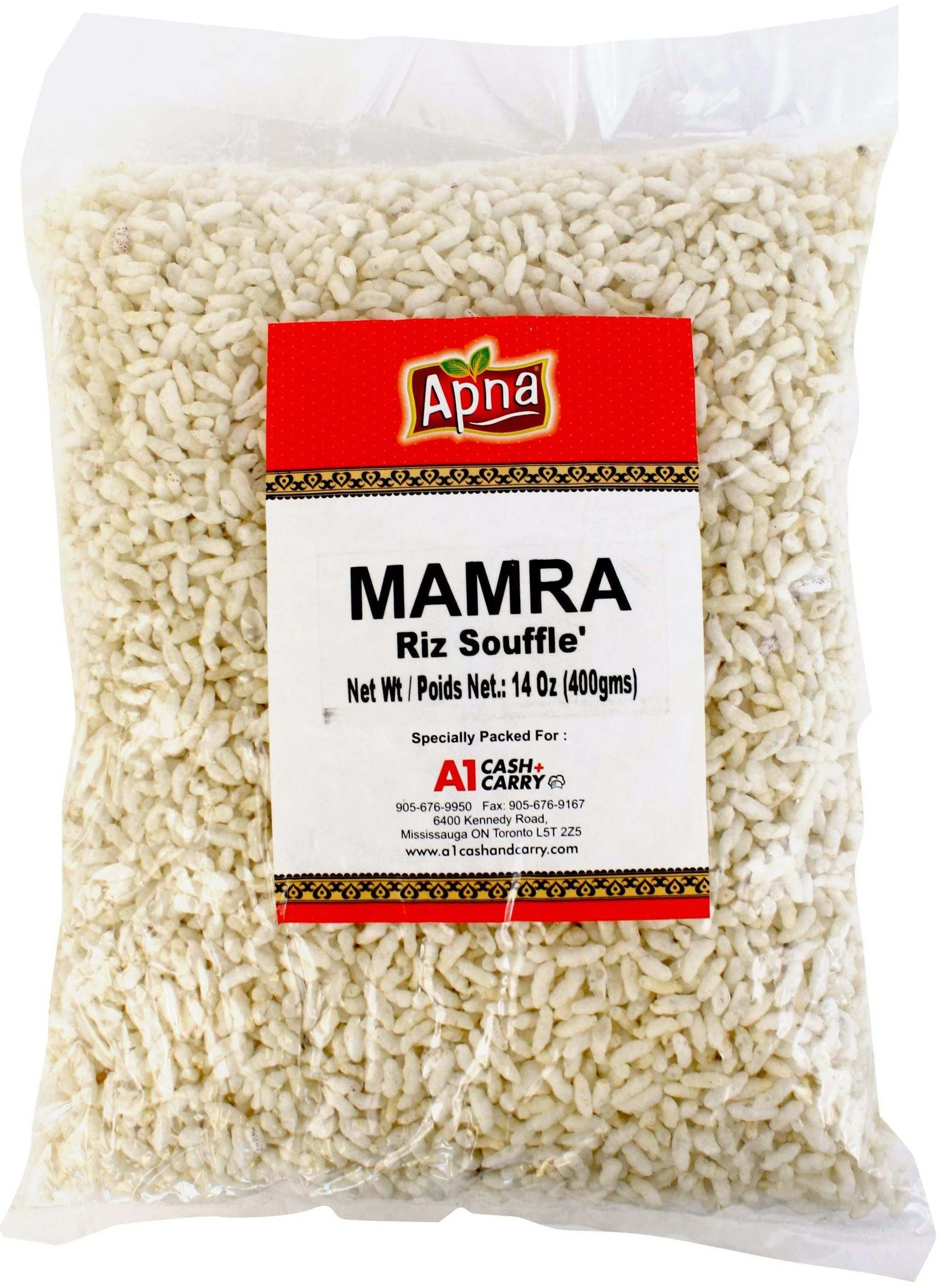 Apna - Mamra (Puffed Rice) — Case (20 x 400 G)