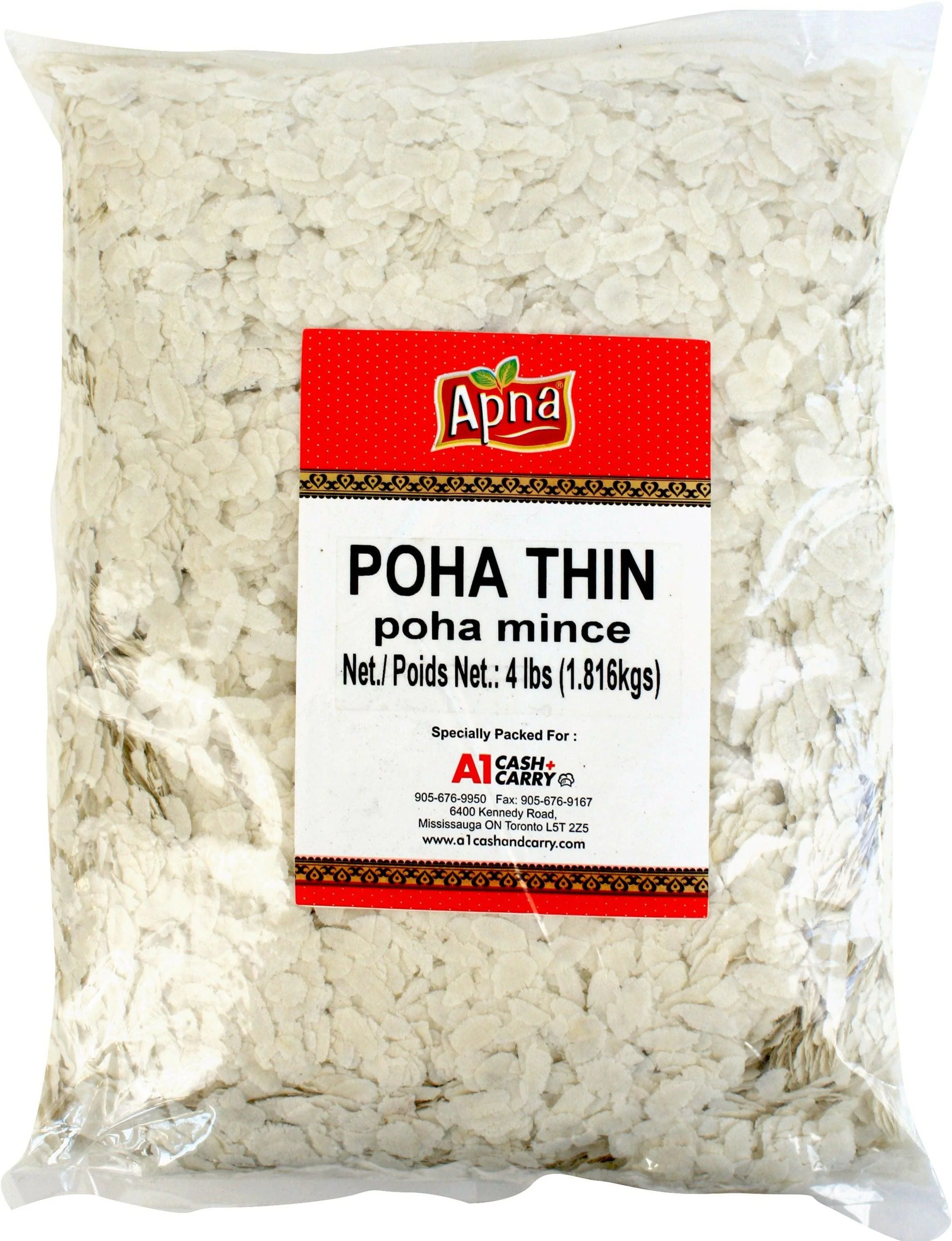 Apna - Pressed Rice - Thin Poha — Case (10 x 4 LB)