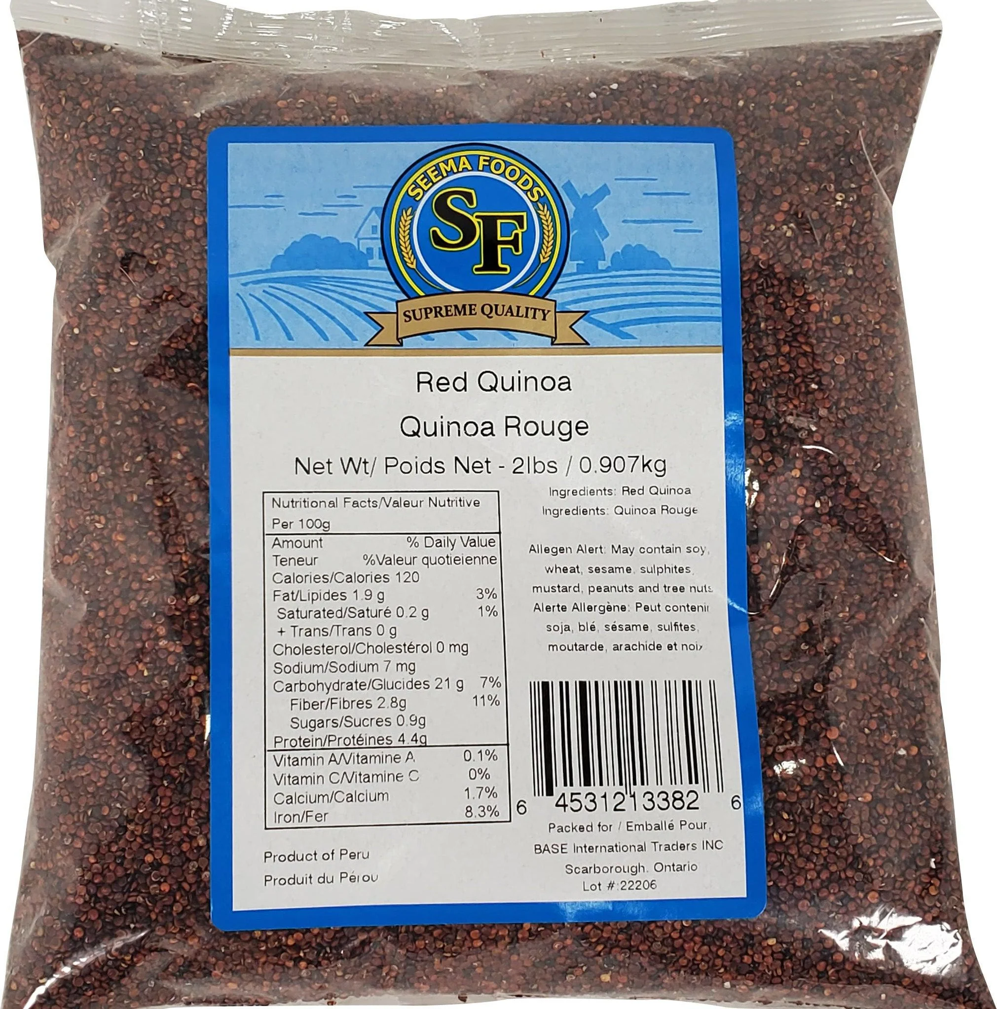 Quinoa - Red - 1Kg — Case (14 x 2 LB)