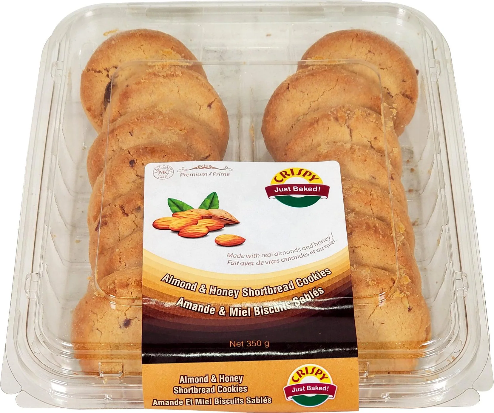 Crispy - Cookies Almond Honey — Case (12 x 350 G)