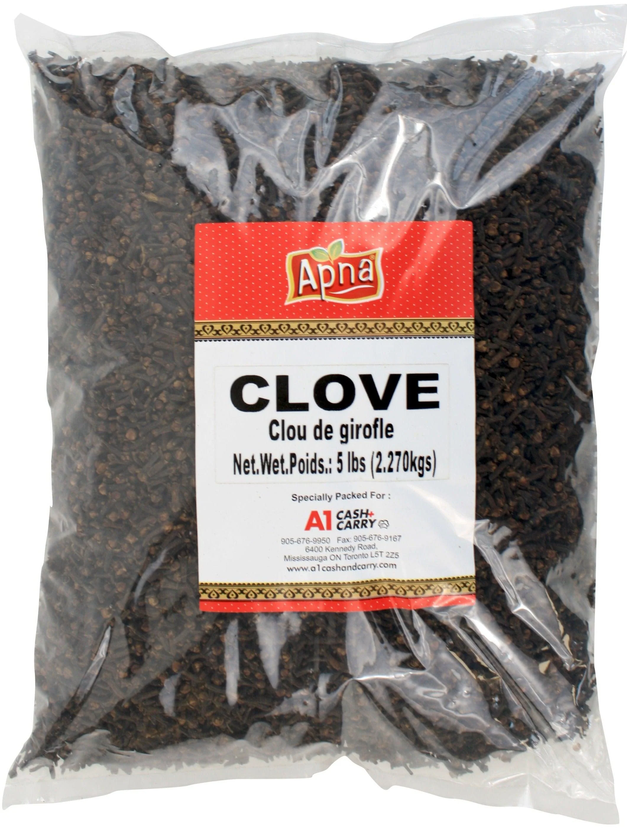 Apna/Global Choice - Cloves Whole — Case (8 x 5 LB)