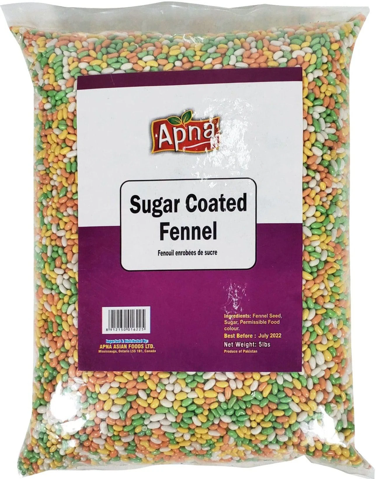 Apna - Sugar Coated Fennel (Mithi Sonf) — Each (5 LB)
