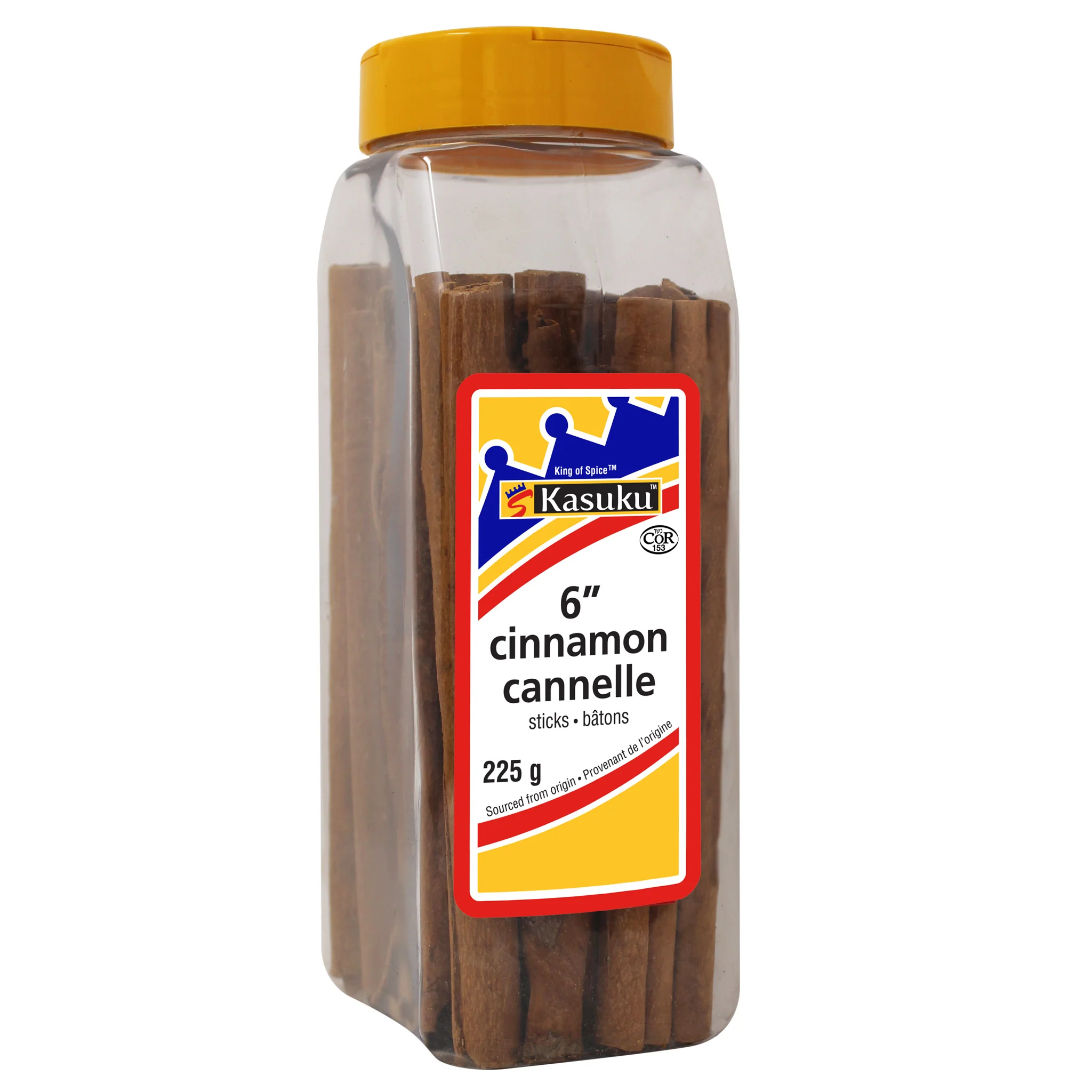 Kasuku - 6” Cinnamon Sticks — Case (9 x 225 G)