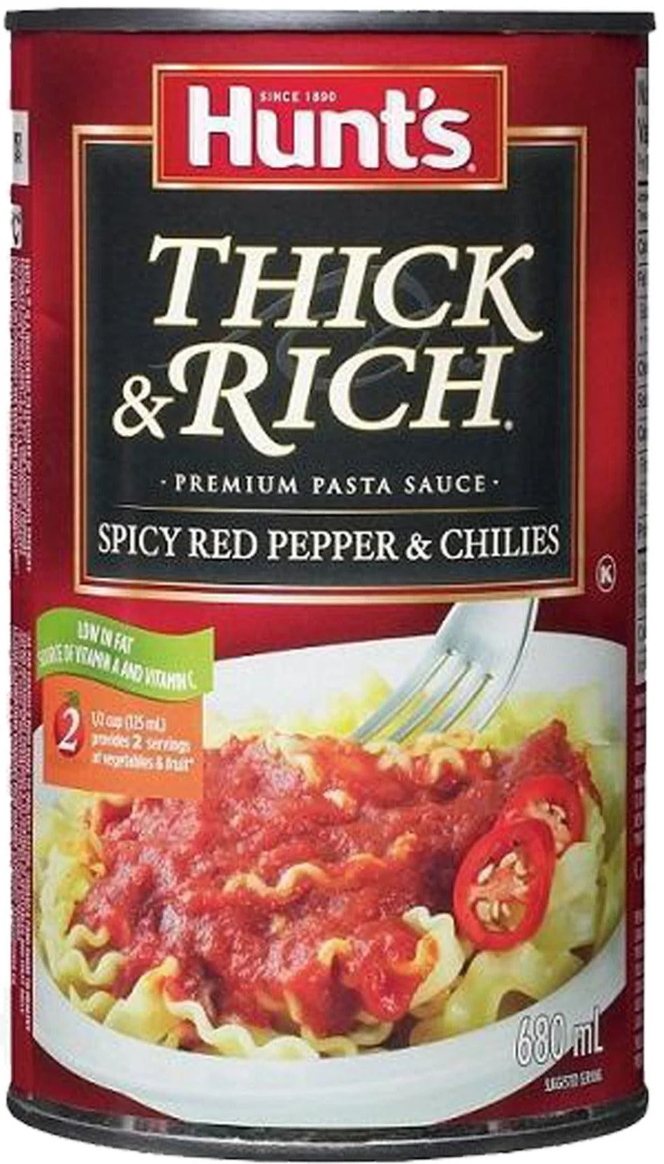 Hunts - Red Pepper Chillies Sauce - Thick & Spicy — Each (680 ML)