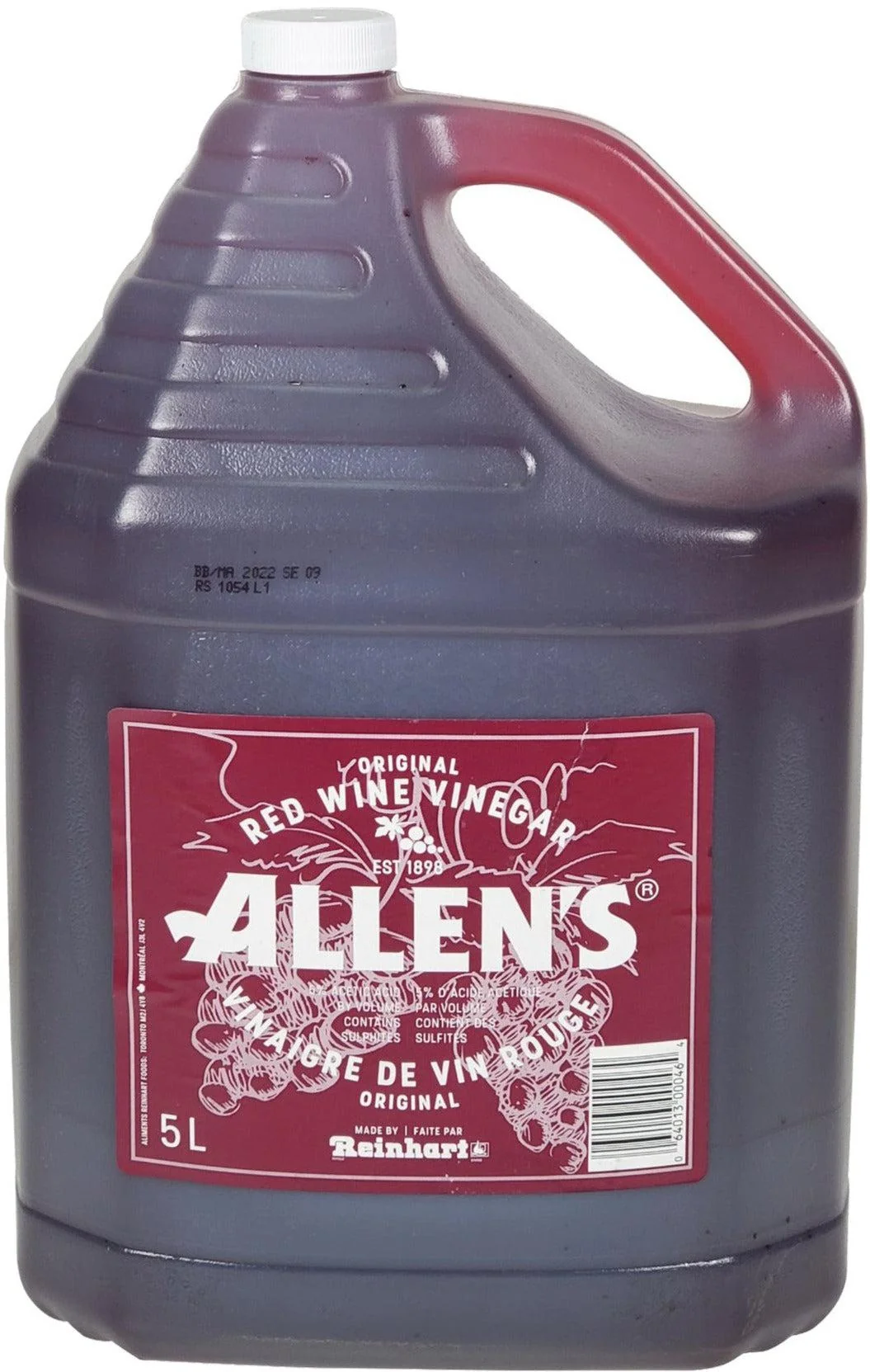 Reinhart - Allen Red Wine - Vinegar - 5L — Each (5 L)