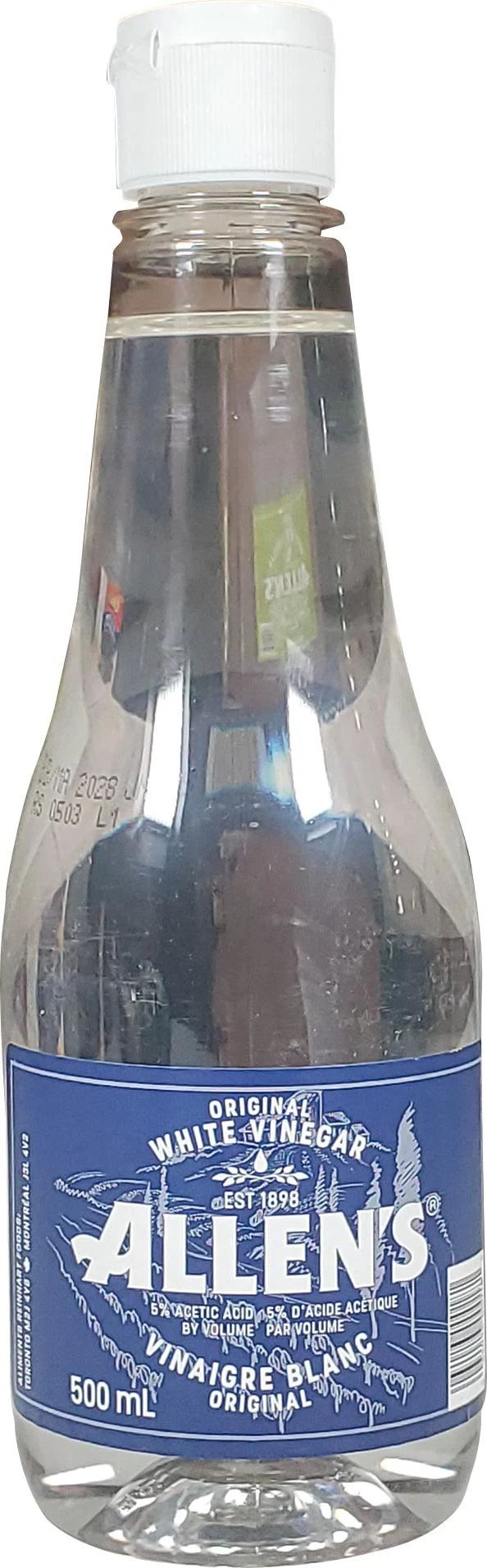 Reinhart - Allen's White Vinegar Flip Cap — Case (12 x 500 ML)