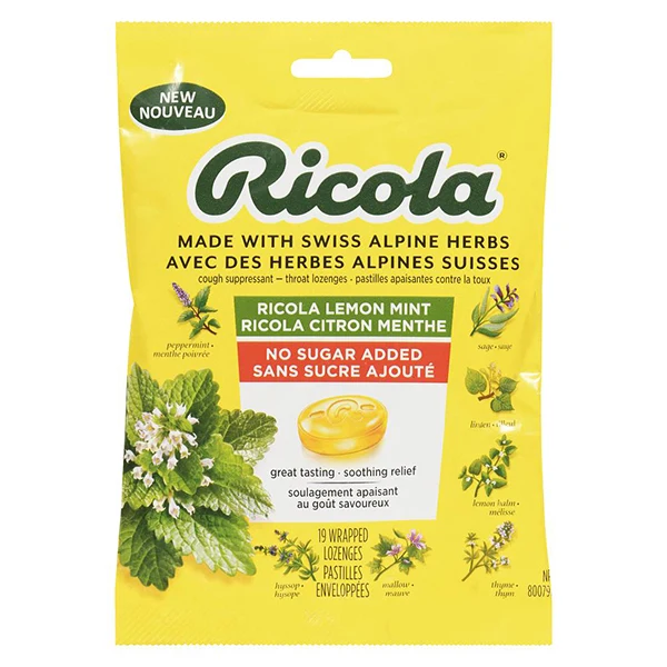 Ricola - Bag Lemon Mint 75GR