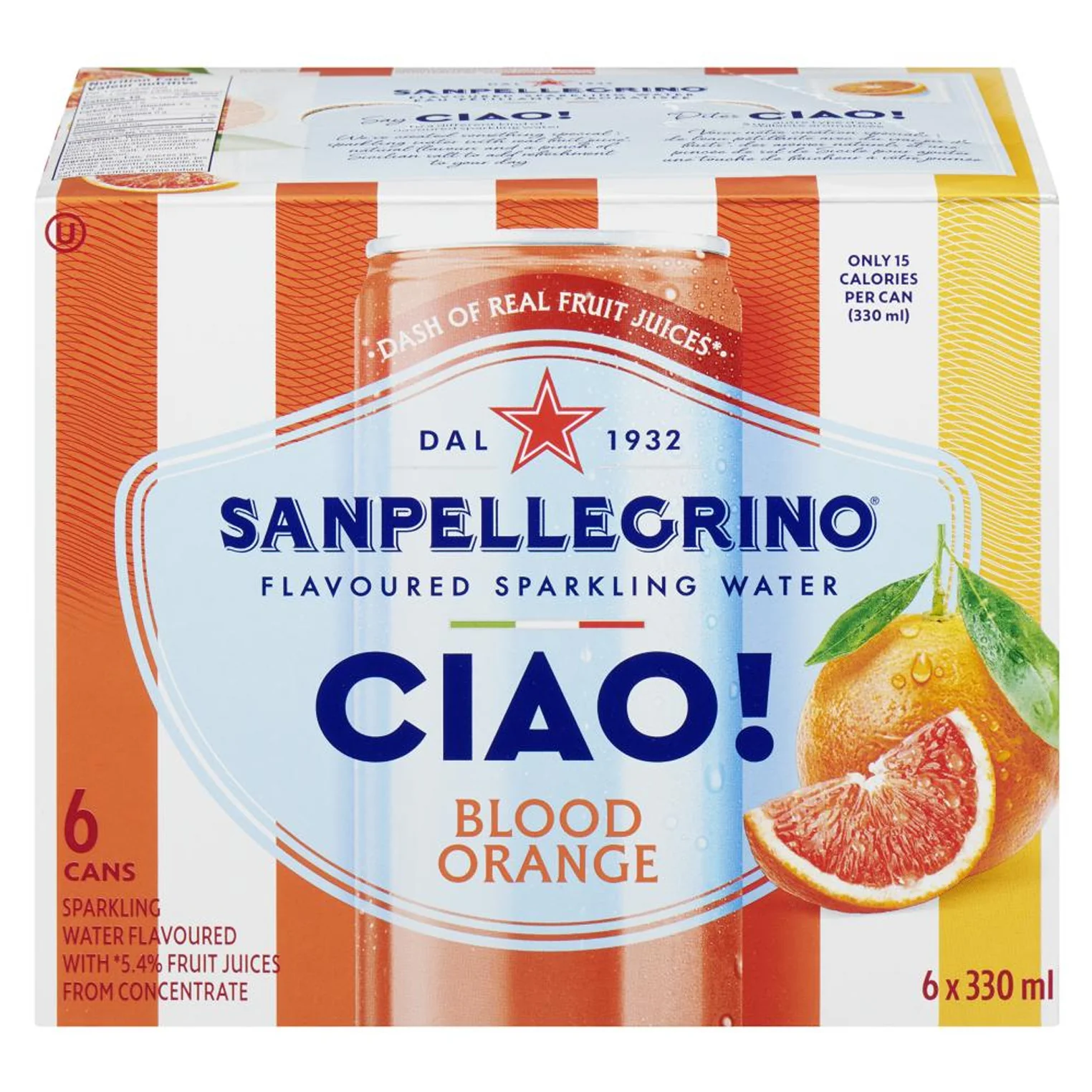 San Pellegrino - Ciao Cans Blood Orange 4x6x330 ML