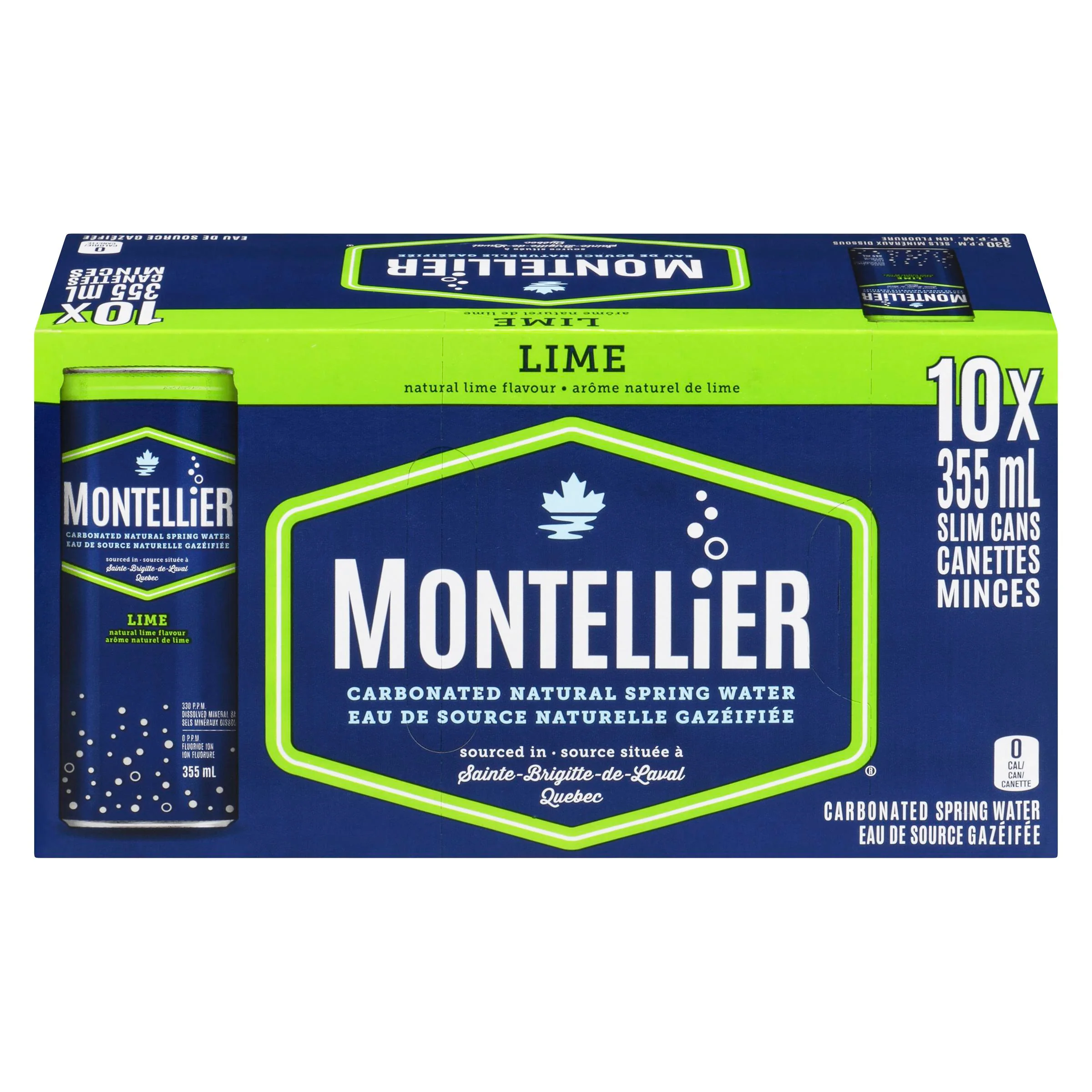 Montellier - Lime Sparkling Water 10x355 ML