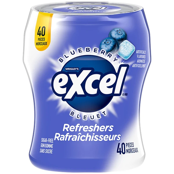 Excel - Refreshers Blueberry 6x40 EA