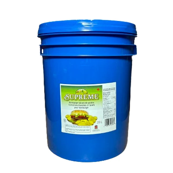 Supreme - Hamburger Sliced Dills Pail 20LT