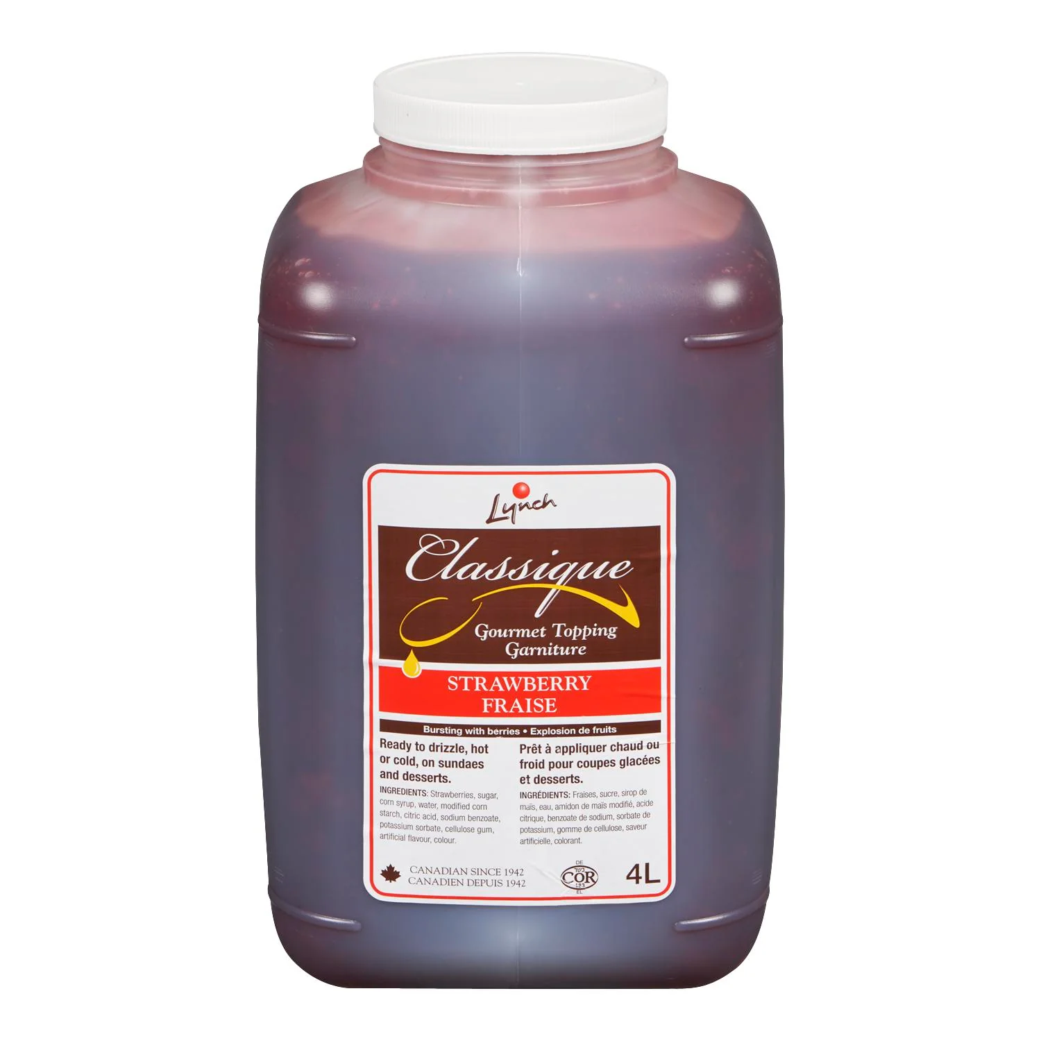 Lynch - Classic Strawberry Topping 4LT
