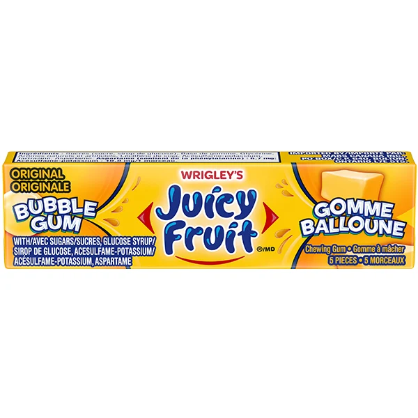 Juicy Fruit - Original Bubble Gum Chunks 18x5 PC