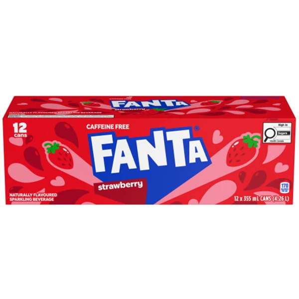 Fanta - Strawberry Cans 12x355 ML