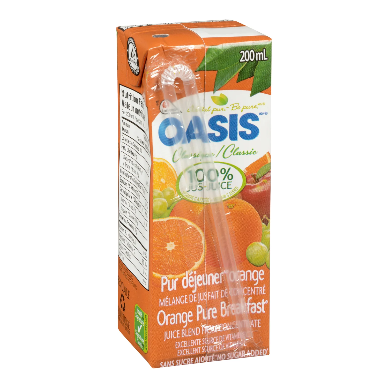 Oasis - Tetra Orange Pure Breakfast 8x200 ML