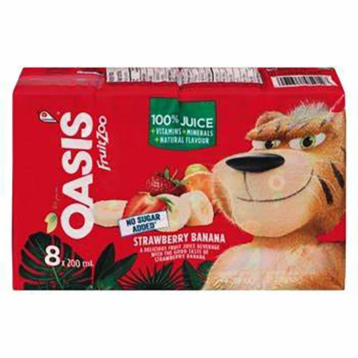 Oasis - Hydra Fruit Strawberry Banana 8x200ML