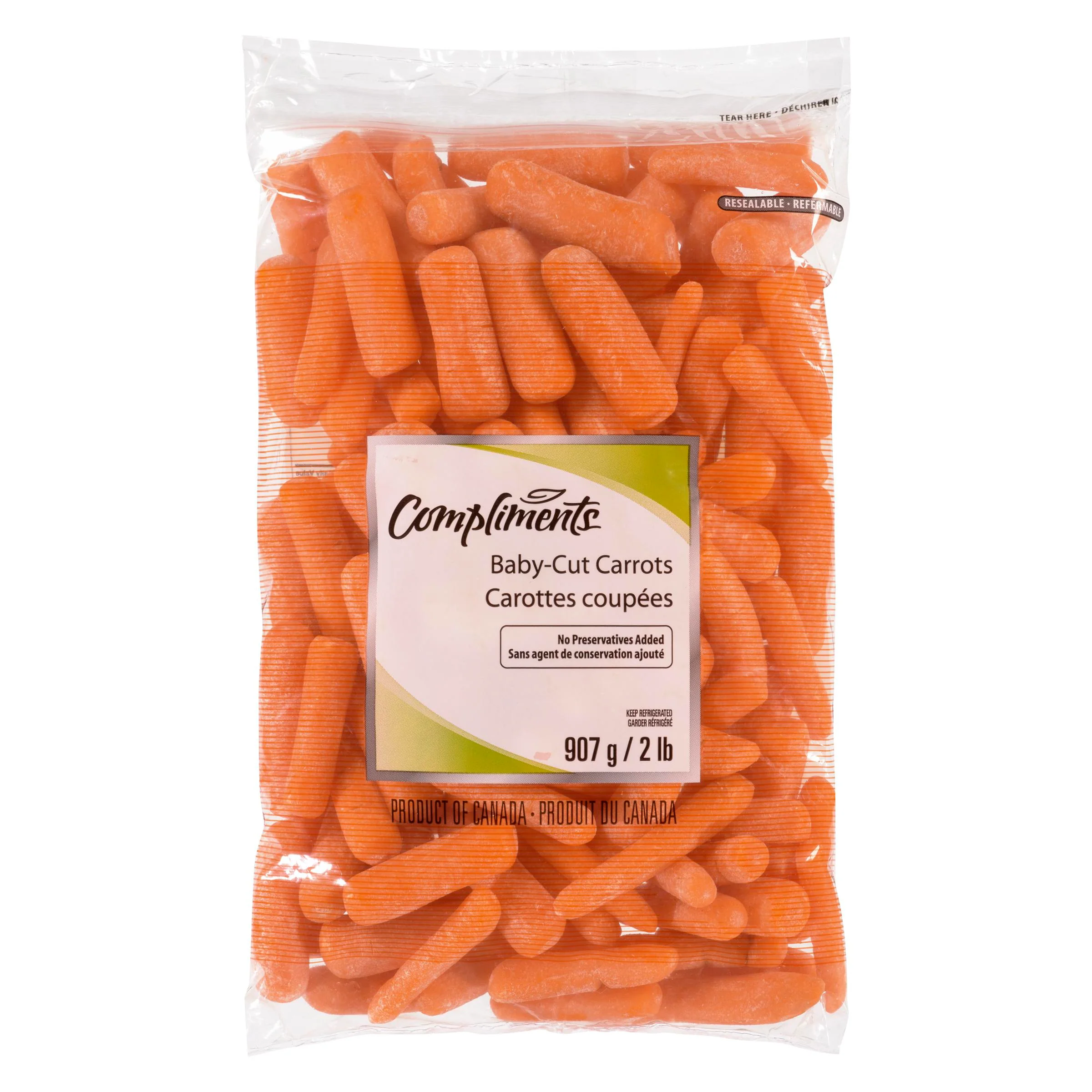 Vegetables - Carrots Peeled Mini Case 30 x 1LB