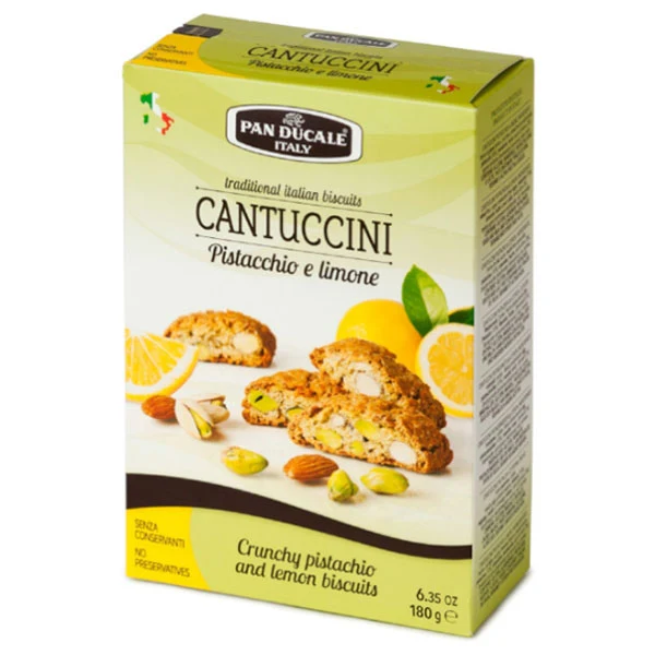 Pan Ducale - Cantuccini Pistachio & Lemon Cookies 180GR