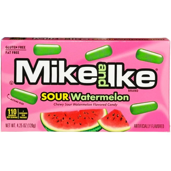 Mike & Ike - Sour Watermelon 12x120 GR