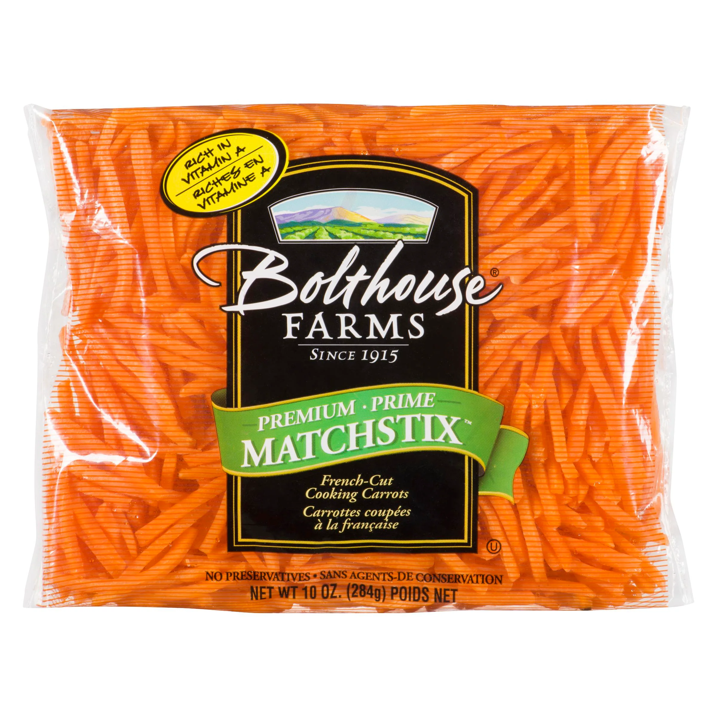 Vegetables - Carrots Matchstix 10 0Z / 284 G
