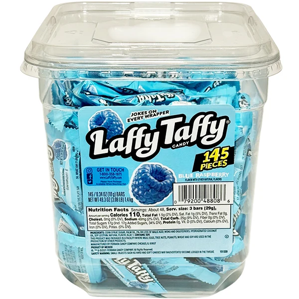 Wonka - Laffy Taffy Jar Blue Raspberry 145EA