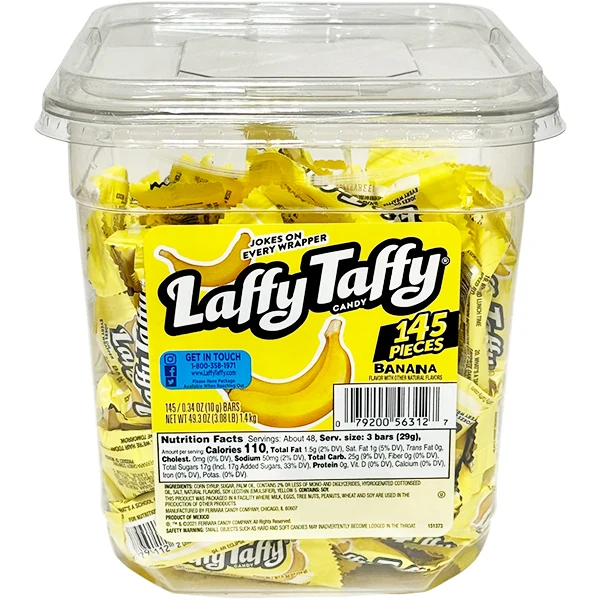 Wonka - Laffy Taffy TUB Banana 145EA