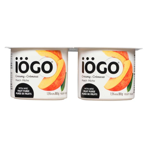 Iogo - Creamy 1.5% Peach 4x100 GR
