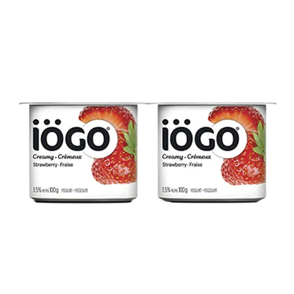 Iogo - Creamy 1.5% Strawberry 4x100 GR