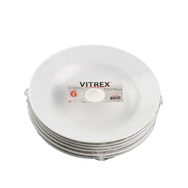Vitrex - Soup & Salad Plate 6PK