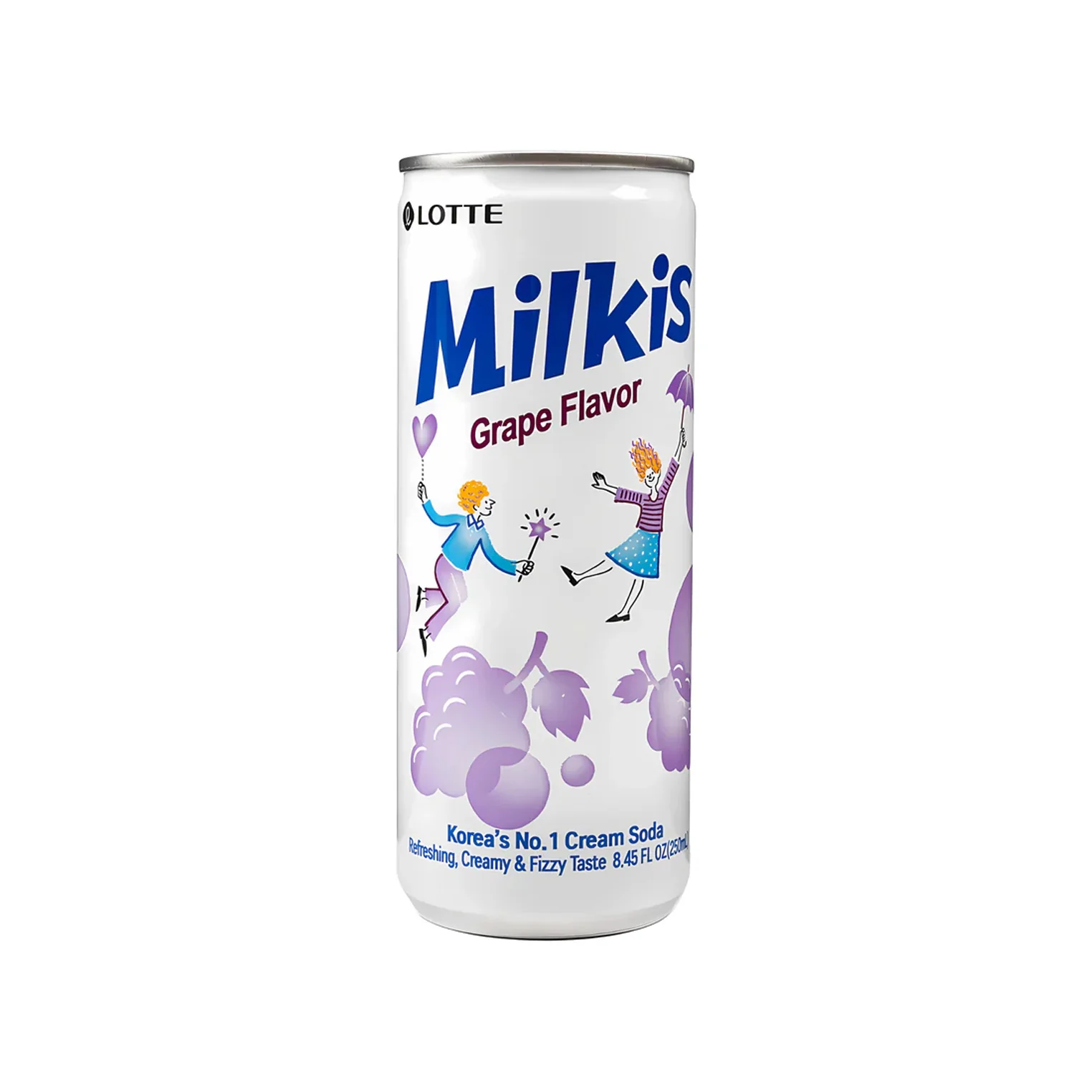 Lotte - Milkis Grape Milk Drink 6x250 ML