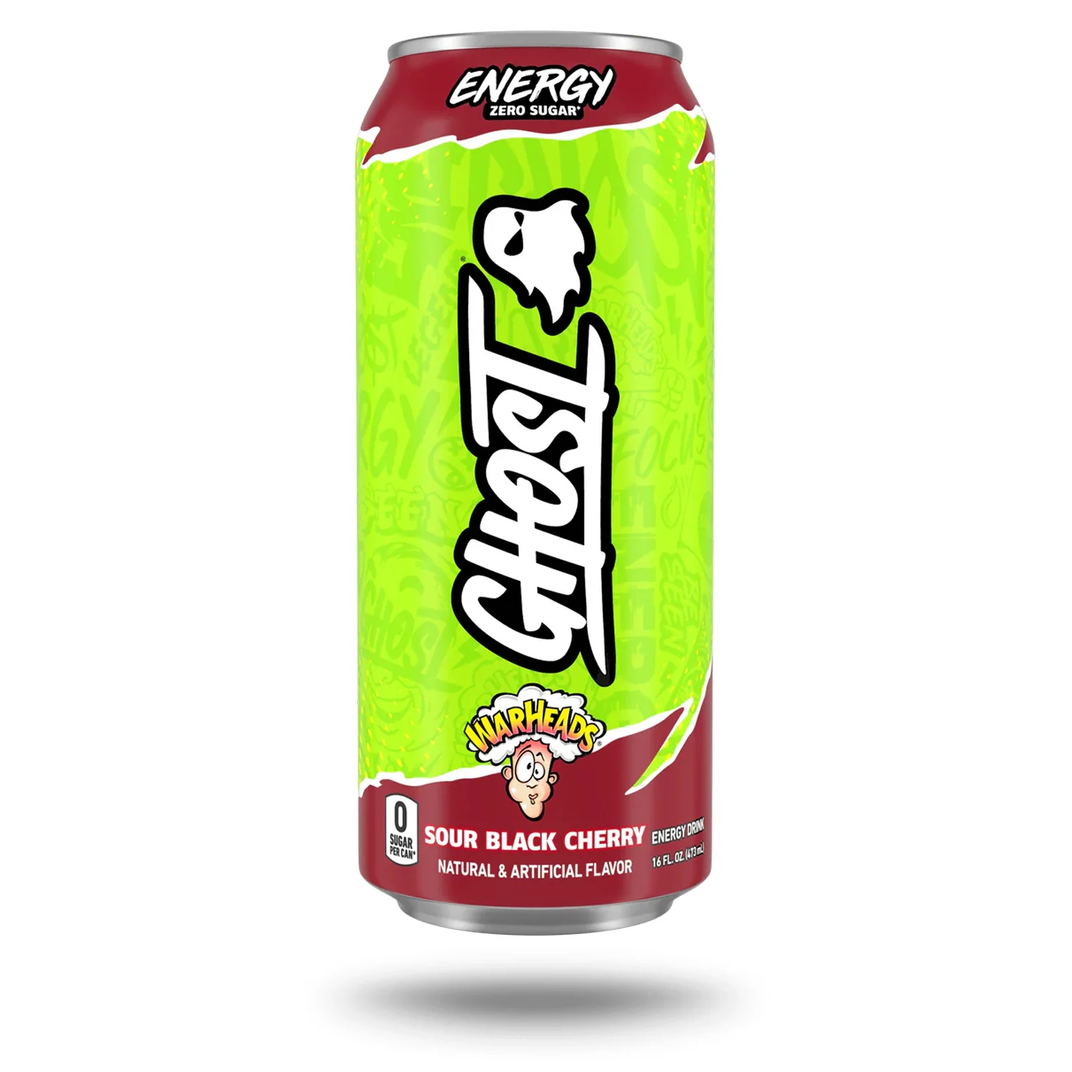 Ghost - Energy Warheads Sour Black Cherry 12x473 ML