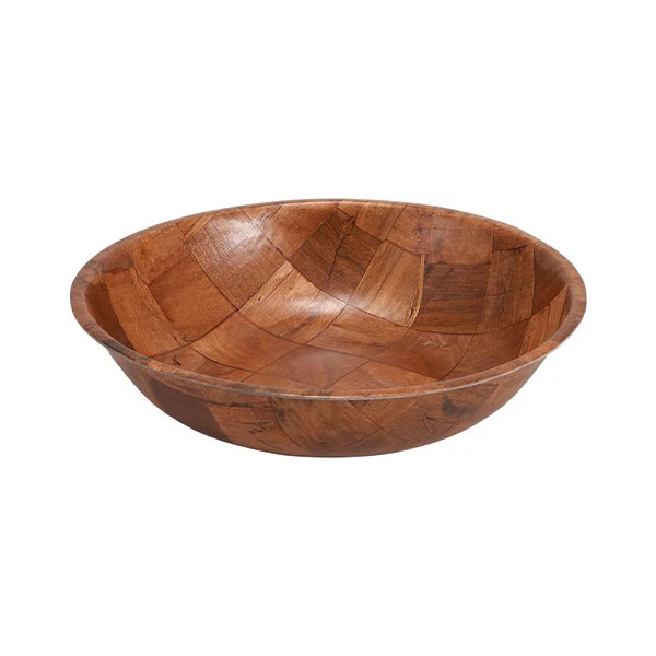 Winco - Woven Wood Salad Bowl 14IN