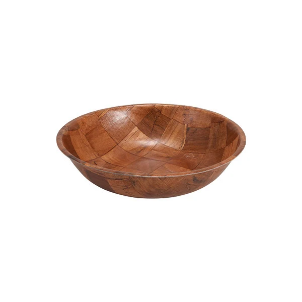 Winco - 6in Woven Wood Salad Bowl 1EA