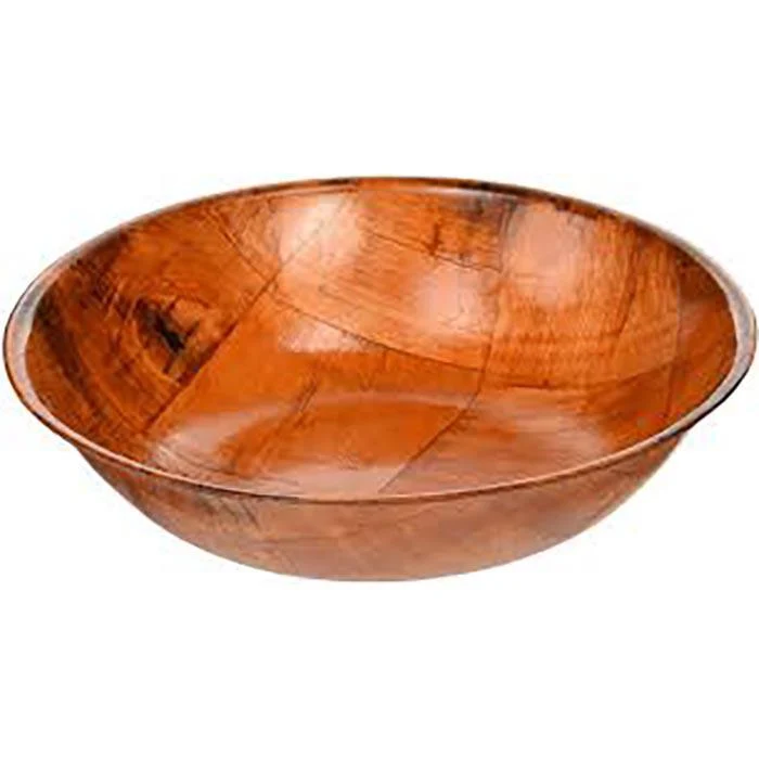 Winco - 8in Woven Wood Salad Bowl 1EA