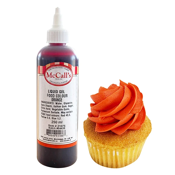Mccalls - Liquid Gel Food Colour Orange 250ML