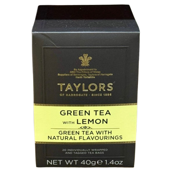 Taylors Of Harrogate - Green Tea With Lemon Tags 6x20 PK