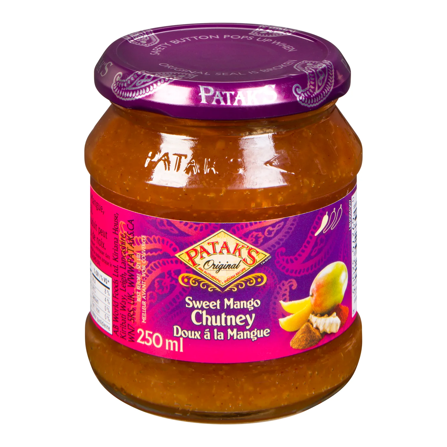 Pataks - Sweet Mango Chutney 6x250 ML