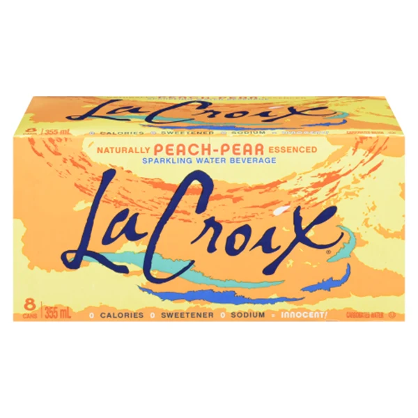 La Croix - Peach Pear Flavoured Water 355ML 3x8x355 ML