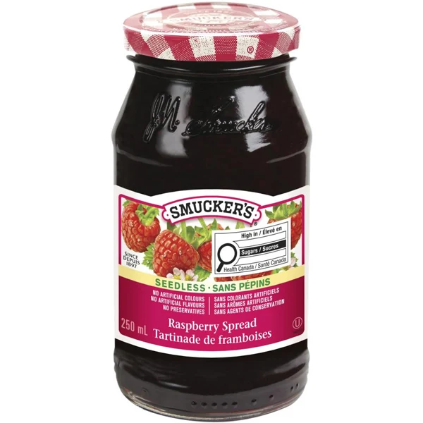 Smuckers - Pure Seedless Raspberry 12x250 ML