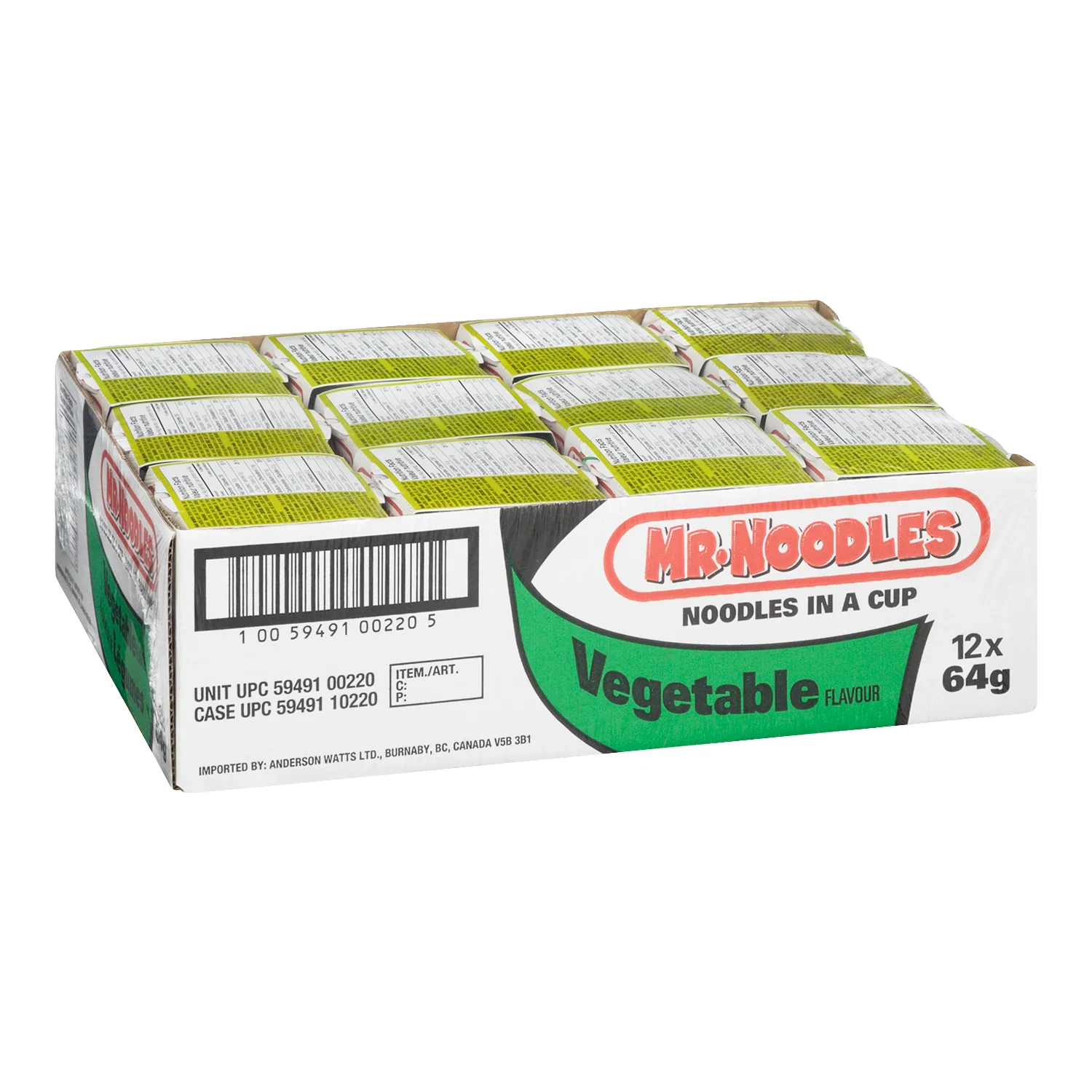 Mr Noodles - Vegetable 12x64 GR