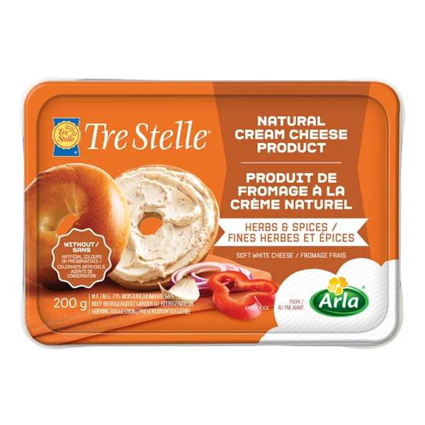Tre Stelle - Cream Cheese Herbs And Spices 10x200 GR