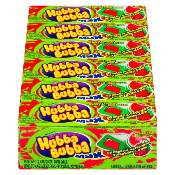 Hubba Bubba - Max Strawberry Watermelon 12x18x5 Pcs