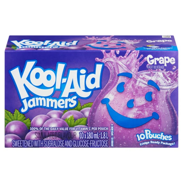 Kool-Aid - Jammers Grape 4x10x180ML